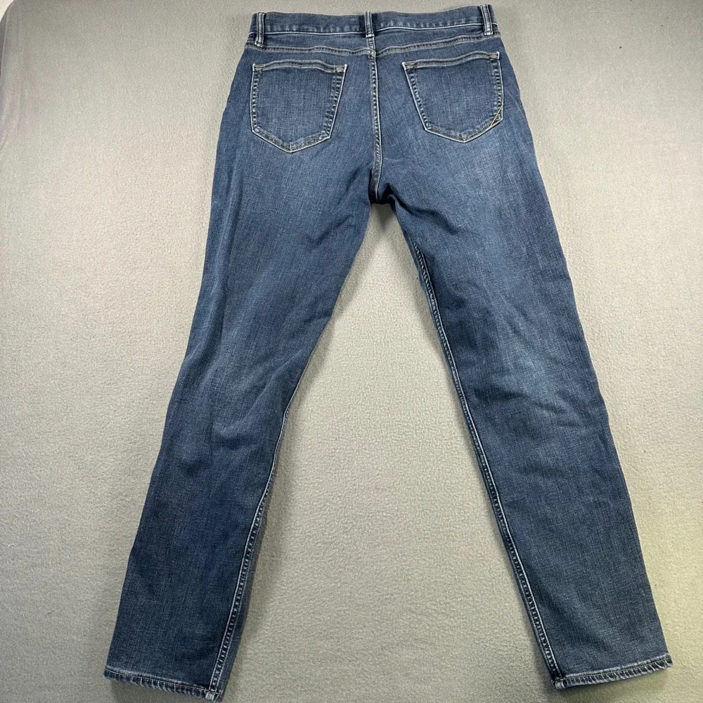 Banana Republic Mens Athletic Tapered Fit Jeans Blue Medium Wash 34x32 Stretch